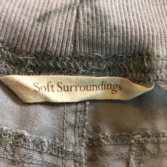 Soft Surroundings Gray Pants Size PS 100% Ramie Color is Soft Gray - Picture 7 of 10